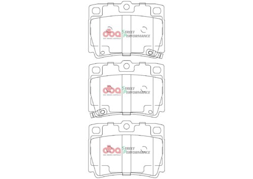 DBA SP rear brake pads for Mitsubishi Pajero Sport