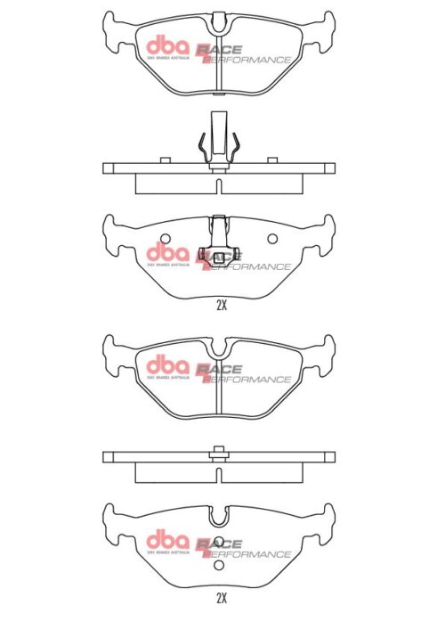 DBA RP rear brake pads for BMW 3, BMW Z3