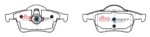 DBA SS rear brake pads for Volvo V70, Volvo S60