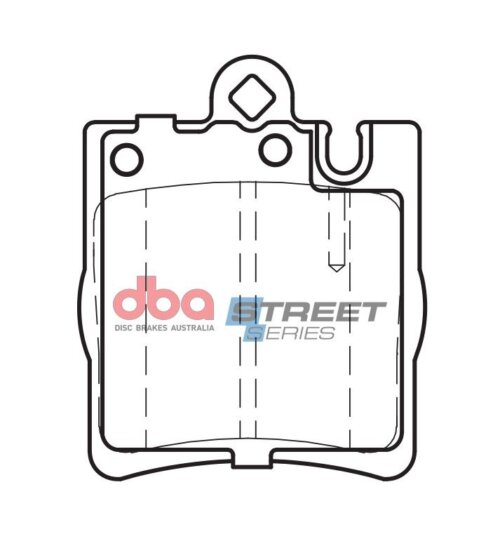 DBA SS rear brake pads for Mercedes-Benz C-Class, Mercedes-Benz SLK