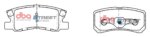 DBA SS rear brake pads for Chrysler 200, Chrysler Sebring