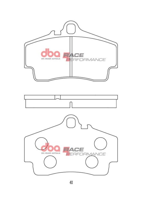 DBA RP rear brake pads for Porsche 911, Porsche Boxster