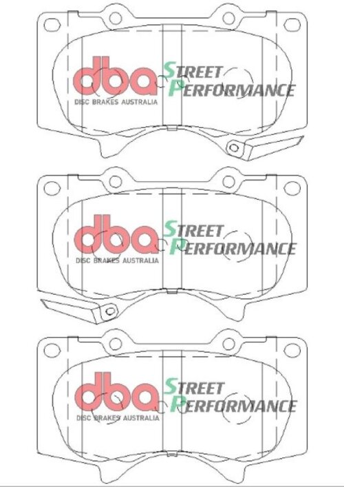 DBA SP front brake pads for Toyota Hilux, Mitsubishi Pajero