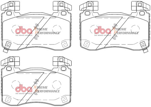 DBA XP front brake pads for KIA Stinger