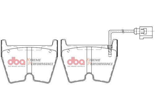 DBA XP front brake pads for Audi TT, Audi A3