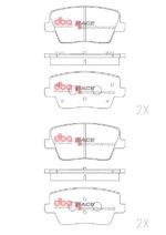 DBA RP rear brake pads for Hyundai i30, Hyundai Kona