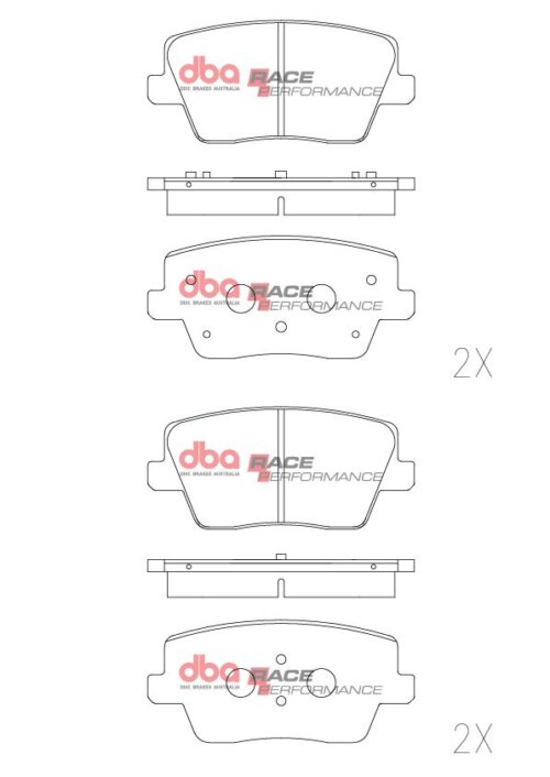 DBA RP rear brake pads for Hyundai i30, Hyundai Kona