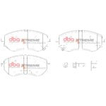 DBA XP front brake pads for Nissan NP300 Navara, Mercedes-Benz X-Class