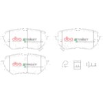 DBA SP rear brake pads for Nissan NP300 Navara, Mercedes-Benz X-Class