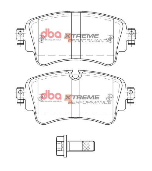DBA XP rear brake pads for Audi A4, Audi A6