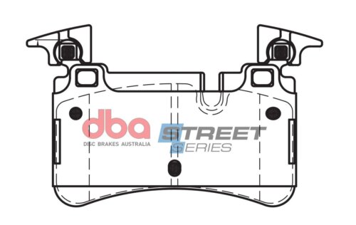 DBA SS rear brake pads for Mercedes-Benz C63 AMG, Mercedes-Benz C-Class