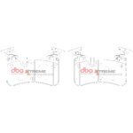 DBA XP rear brake pads for Mercedes-Benz C63 AMG, Mercedes-Benz C-Class