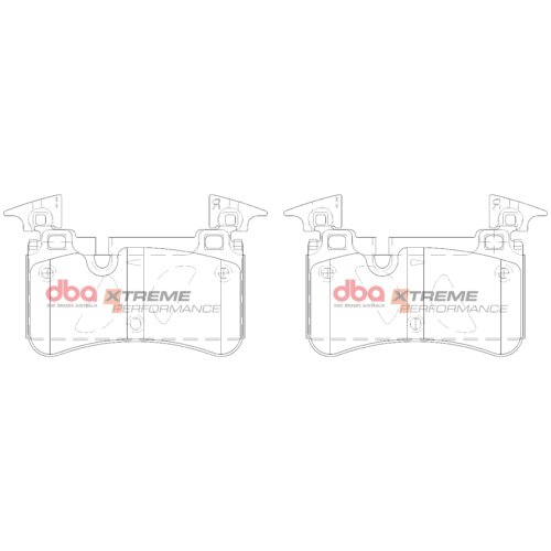 DBA XP rear brake pads for Mercedes-Benz C63 AMG, Mercedes-Benz C-Class