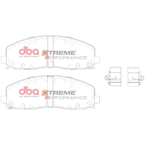 DBA XP front brake pads for Chrysler Voyager, Jeep Gladiator
