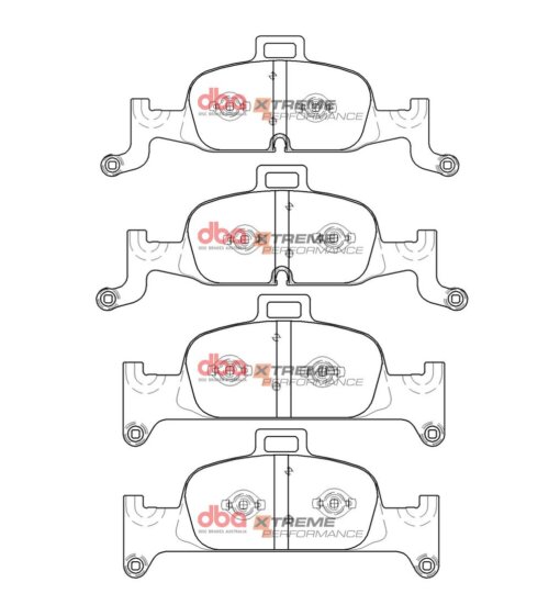 DBA XP front brake pads for Audi A4, Audi A6