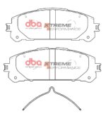 DBA XP front brake pads for Toyota Kluger