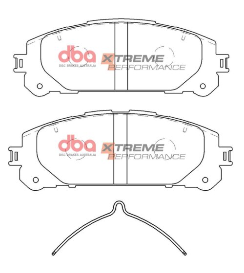 DBA XP front brake pads for Toyota Kluger