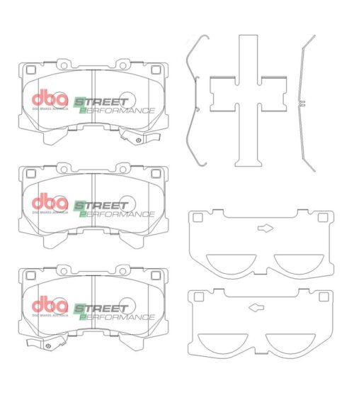 DBA SP front brake pads for Toyota Land Cruiser, Lexus LX