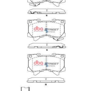 DBA SS prednje kočione pločice za Toyota Land Cruiser, Lexus LX