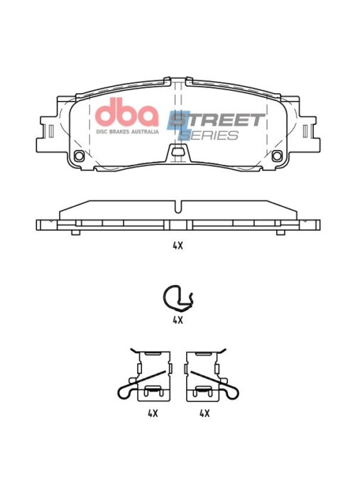 DBA SS rear brake pads for Toyota Land Cruiser, Lexus LX