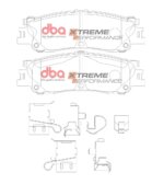 DBA XP rear brake pads for Toyota Land Cruiser, Lexus LX