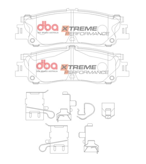 DBA XP rear brake pads for Toyota Land Cruiser, Lexus LX