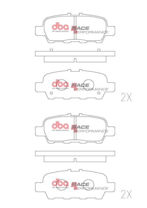 DBA RP rear brake pads for Infiniti FX, Infiniti G