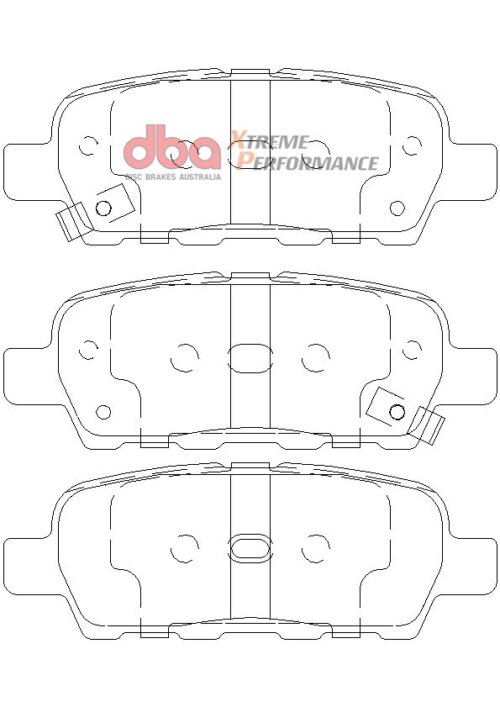 DBA XP rear brake pads for Suzuki Grand Vitara, Infiniti FX