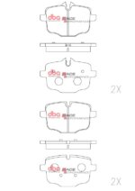 DBA RP rear brake pads for BMW 4, BMW 5