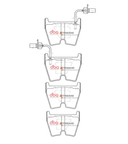 DBA XP front brake pads for Audi R8, Audi RS4