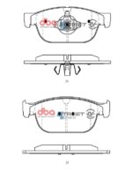 DBA SS EV front brake pads for Polestar 2