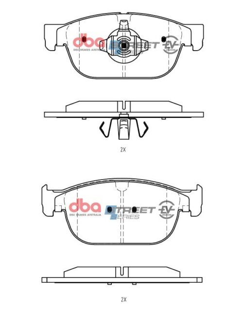 DBA SS EV front brake pads for Polestar 2