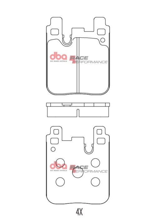 DBA RP rear brake pads for BMW 1, BMW 4