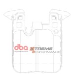 DBA XP rear brake pads for BMW 1, BMW 4