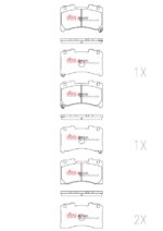 DBA RP front brake pads for Toyota Corolla, Toyota GR Yaris