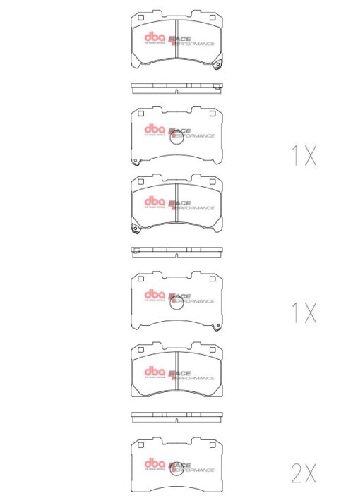 DBA RP front brake pads for Toyota Corolla, Toyota GR Yaris