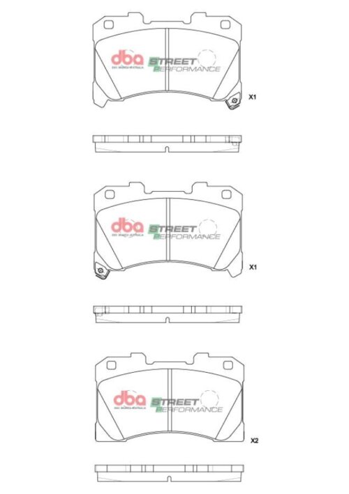 DBA SP front brake pads for Toyota Corolla, Toyota GR Yaris