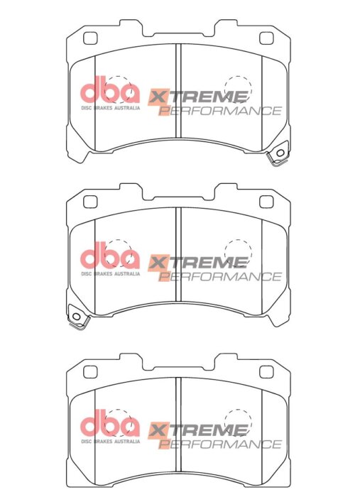 DBA XP front brake pads for Toyota Corolla, Toyota GR Yaris