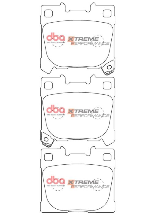 DBA XP rear brake pads for Toyota Corolla, Toyota GR Yaris