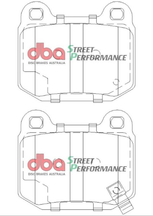 DBA SP rear brake pads for Mitsubishi Lancer, Subaru Impreza
