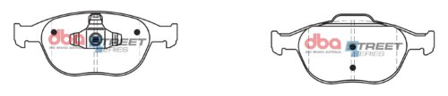 DBA SS front brake pads for Ford Fiesta, Ford Focus