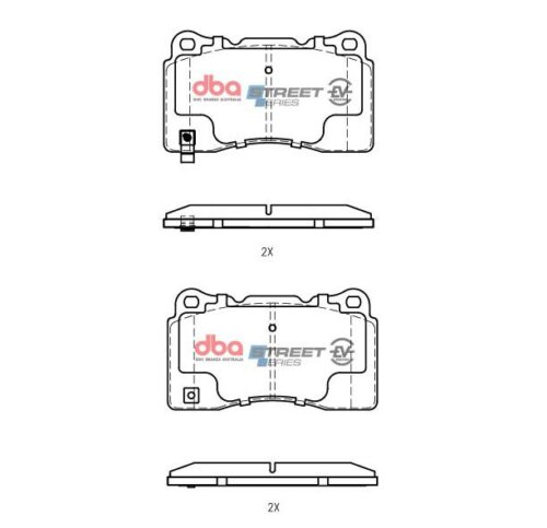 DBA SS EV front brake pads for Cadillac CTS, Chevrolet Camaro