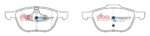 DBA SS front brake pads for Ford C-Max, Mazda 3