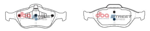 DBA SS front brake pads for Ford Fiesta, Ford Puma