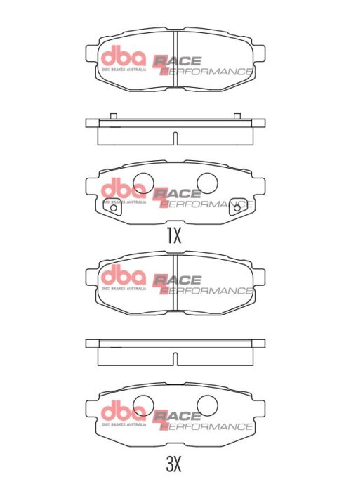 DBA RP rear brake pads for Subaru Forester, Subaru BRZ