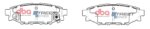 DBA SS rear brake pads for Subaru Forester, Subaru Legacy