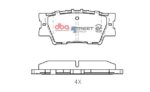 DBA SS EV rear brake pads for Lexus ES, Toyota Prius+