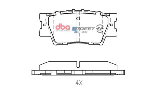 DBA SS EV rear brake pads for Lexus ES, Toyota Prius+
