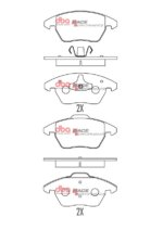 DBA RP front brake pads for VW Polo, Skoda Superb