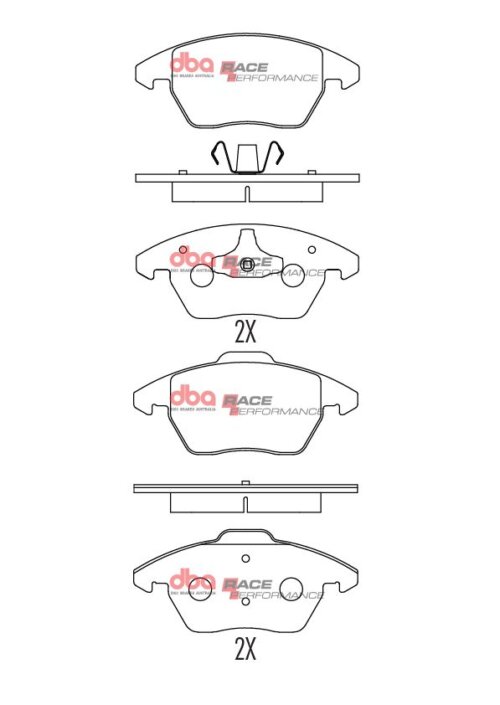 DBA RP front brake pads for VW Polo, Skoda Superb